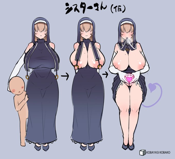 ٩( ╹▿╹ )۶目隠れシスターさん(隠れサキュバスさん)のえちちなお話とかどうでしょうか? 