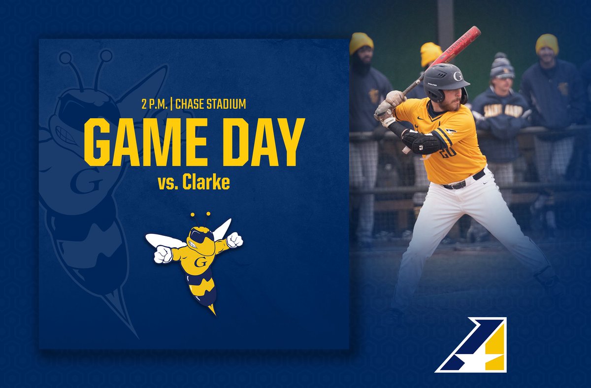 GUjackets's tweet photo. ⚾️ vs. Clarke
📍: Lamoni, Iowa (Chase Stadium) 
⏰: 2 p.m. 
🎥: https://t.co/Aly1nSpFHi https://t.co/1jUOJZkVqx
