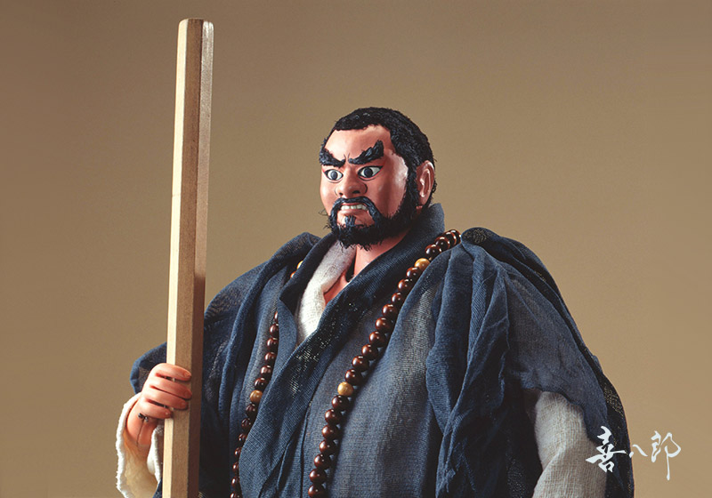 平家物語人形 川本喜八郎作：文覚／後白河法皇