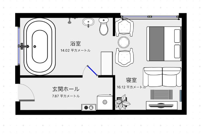 自分好みの見取り図を作れるアプリ、ラブホ作って満足しちゃったな 