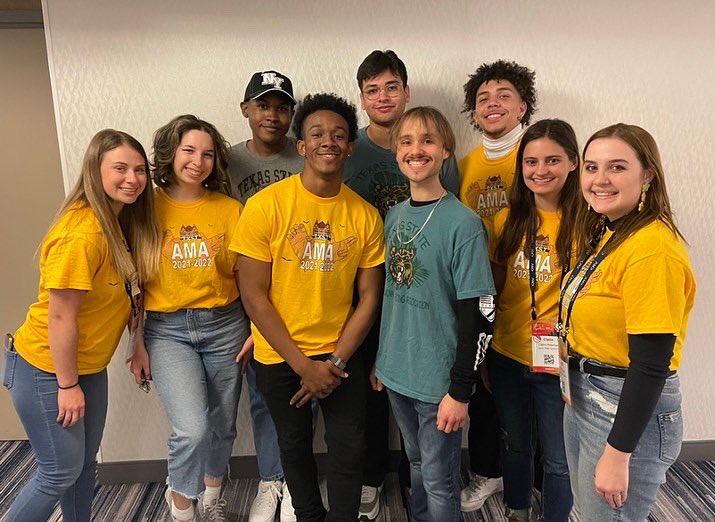 txst_ama's tweet photo. So proud of our ICC team so far (award post to come) ⭐️ We’ve had so many engaging sessions this week as well. Not to mention, we love meeting the other chapters. #amaicc #txstama https://t.co/UOFh5kLtCw
