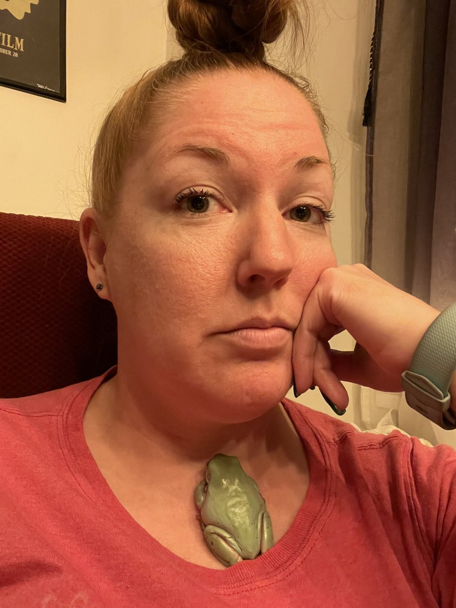 lesleyhayes4's tweet photo. My new brooch. (Are brooches even a thing anymore?) #lily #frog #lilyfrog #treefrog #treefrogs #treefrogsoftwitter #whitestreefrog #dumpyfrog #dumpyfrogs #dumpyfrogsoftwitter https://t.co/BIORMS5gWH