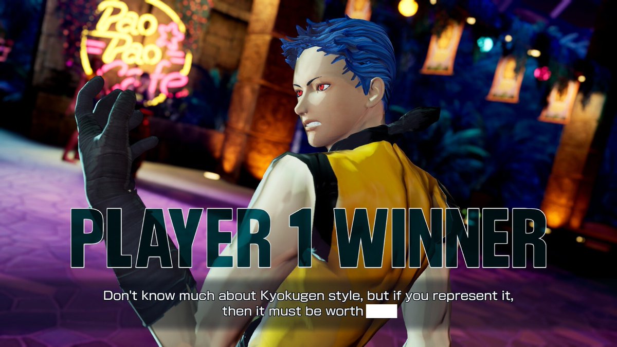 I did it.  I finally did it.  And looks like they did animated his eyes lol.

#KOFXV #kingoffighters #krohnen #k9999 #mod King of Fighters XV