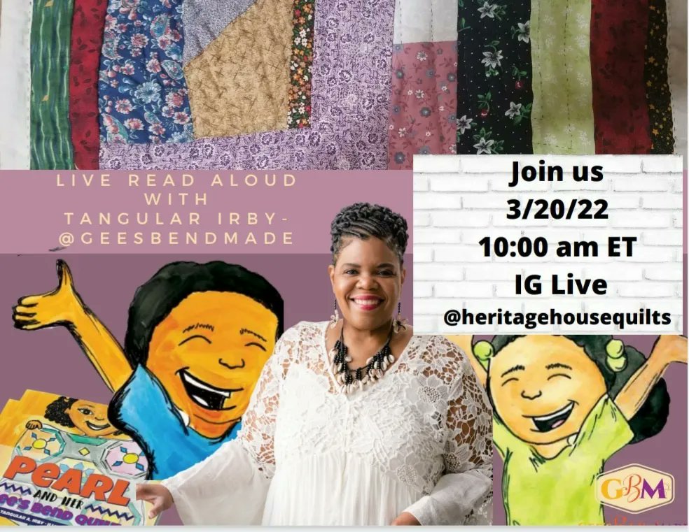 tanirby's tweet photo. Join us Sunday morning on IG! #geesbend #geesbendlegacy #cteducators https://t.co/HMGngLJUKI