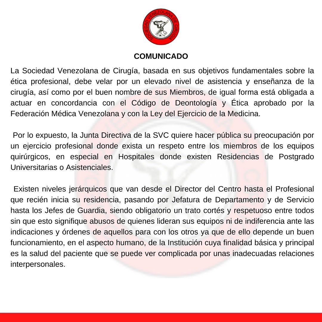 svcirujanos's tweet photo. Comunicado! https://t.co/pyOuhKtNjd