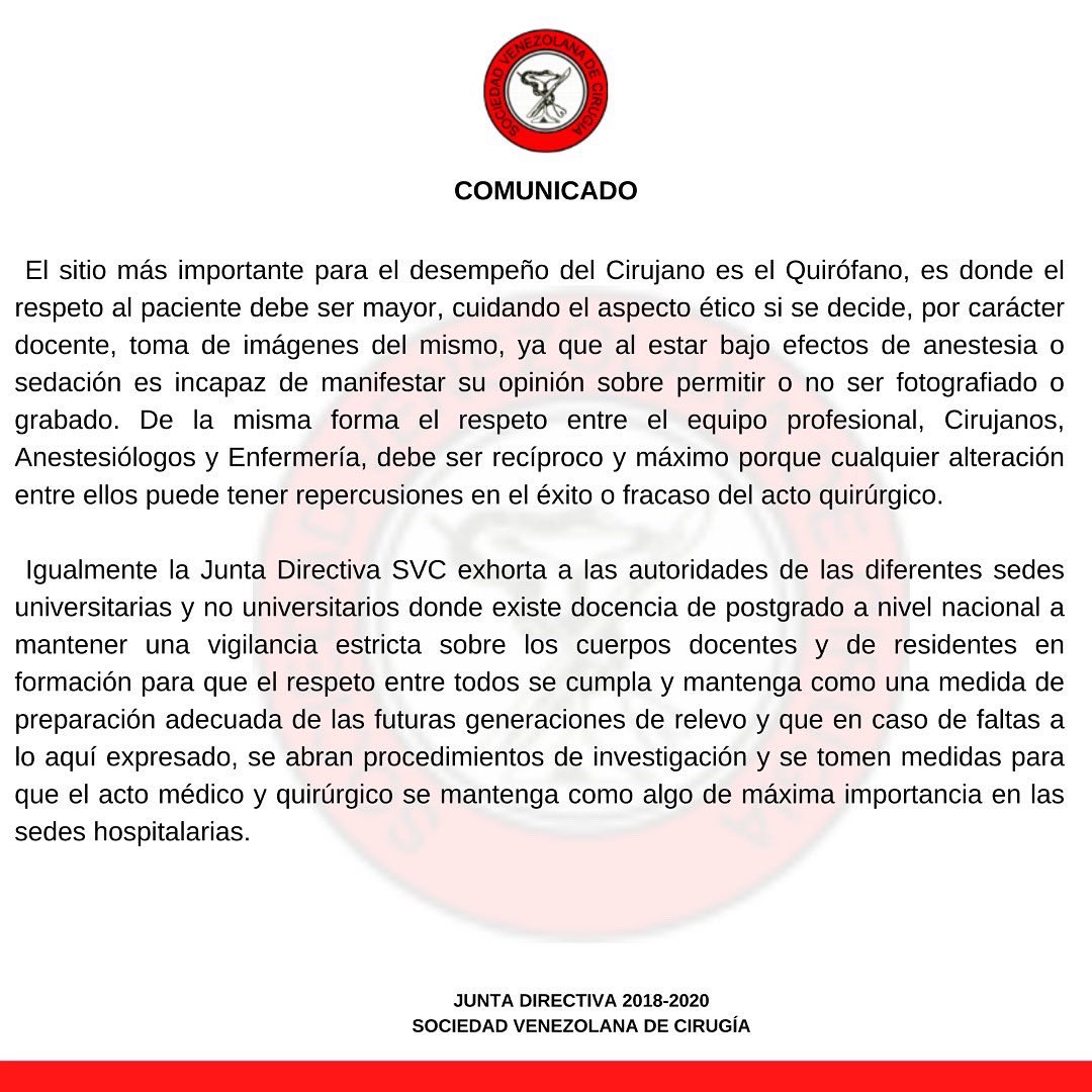 svcirujanos's tweet photo. Comunicado! https://t.co/pyOuhKtNjd