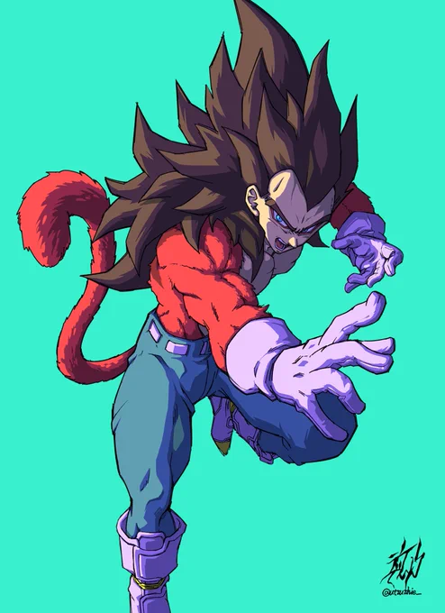 超サイヤ人4ベジータ
#DragonBall #ドラゴンボール #イラスト 