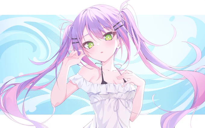 まだ春だけど、夏っぽくて、爽やかな雰囲気を目指して描いてみました⛱️
#TOWART 