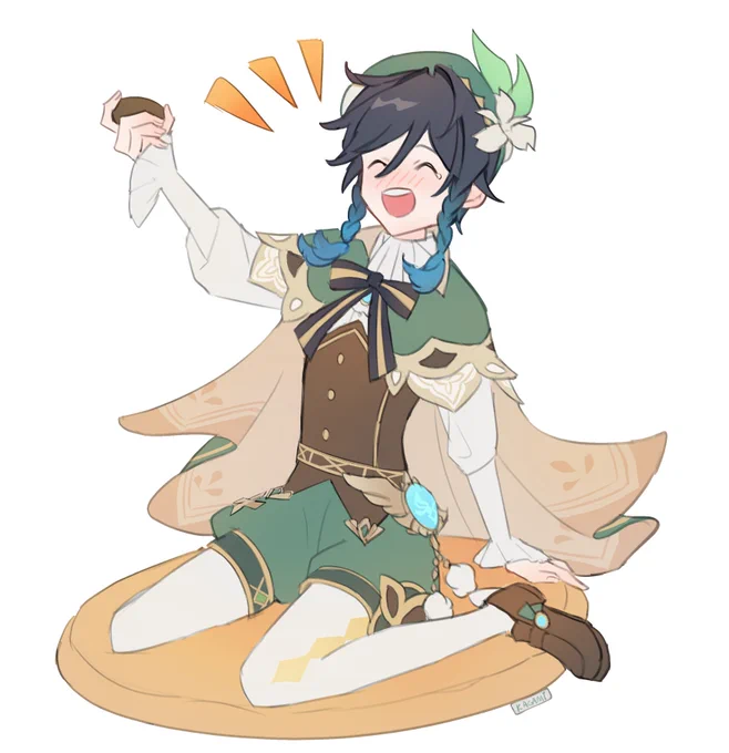 復刻おめでとう本当にありがとう😂😂😂💚💚💚 #原神 #ウェンティ #venti 