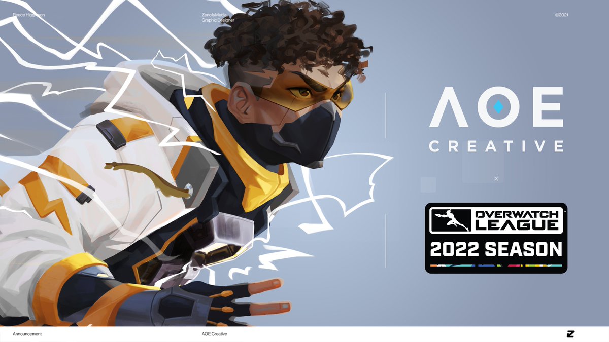 With that stunt done, it's time to Strike. ⚡️

I've been designing for @OverwatchLeague socials for a little over a month now, so I'd like to officially announce that I've joined <a href="/AOECreative/">AOE</a> as a Graphic Designer!

#OWL2022