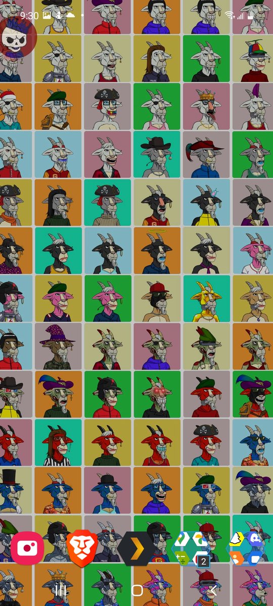 Repping my love for the <a href="/goatlodge/">Hall of Fame Goat Lodge</a> with my goats as phone background, the first ever NFT music festival and we're doing more events baby! 

To the moon!

#NFT #BAYC #cryptopunks