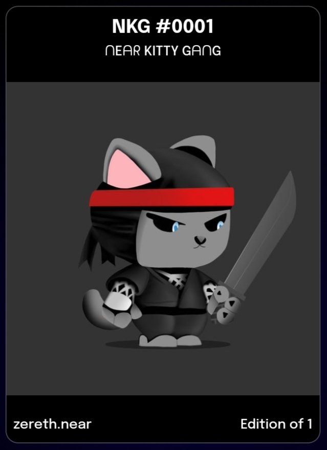 zereth_010's tweet photo. Near Kitty Gang🔥
Grab yours
👇👇👇
https://t.co/BU44bAAdyi
#NEARnft #NEARProtocol #NEARcollector #PARASnft https://t.co/Yg0GLtP946