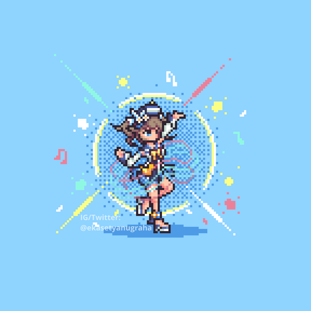 EkaSetyaNugraha's tweet photo. Genshin Impact Pixel Art - Barbara #GenshinImpact #Barbara #pixelart https://t.co/GVHl8yx6KF