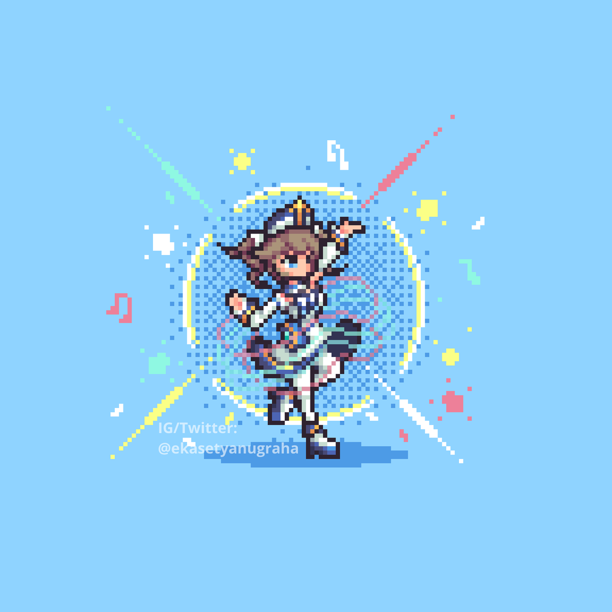 EkaSetyaNugraha's tweet photo. Genshin Impact Pixel Art - Barbara #GenshinImpact #Barbara #pixelart https://t.co/GVHl8yx6KF