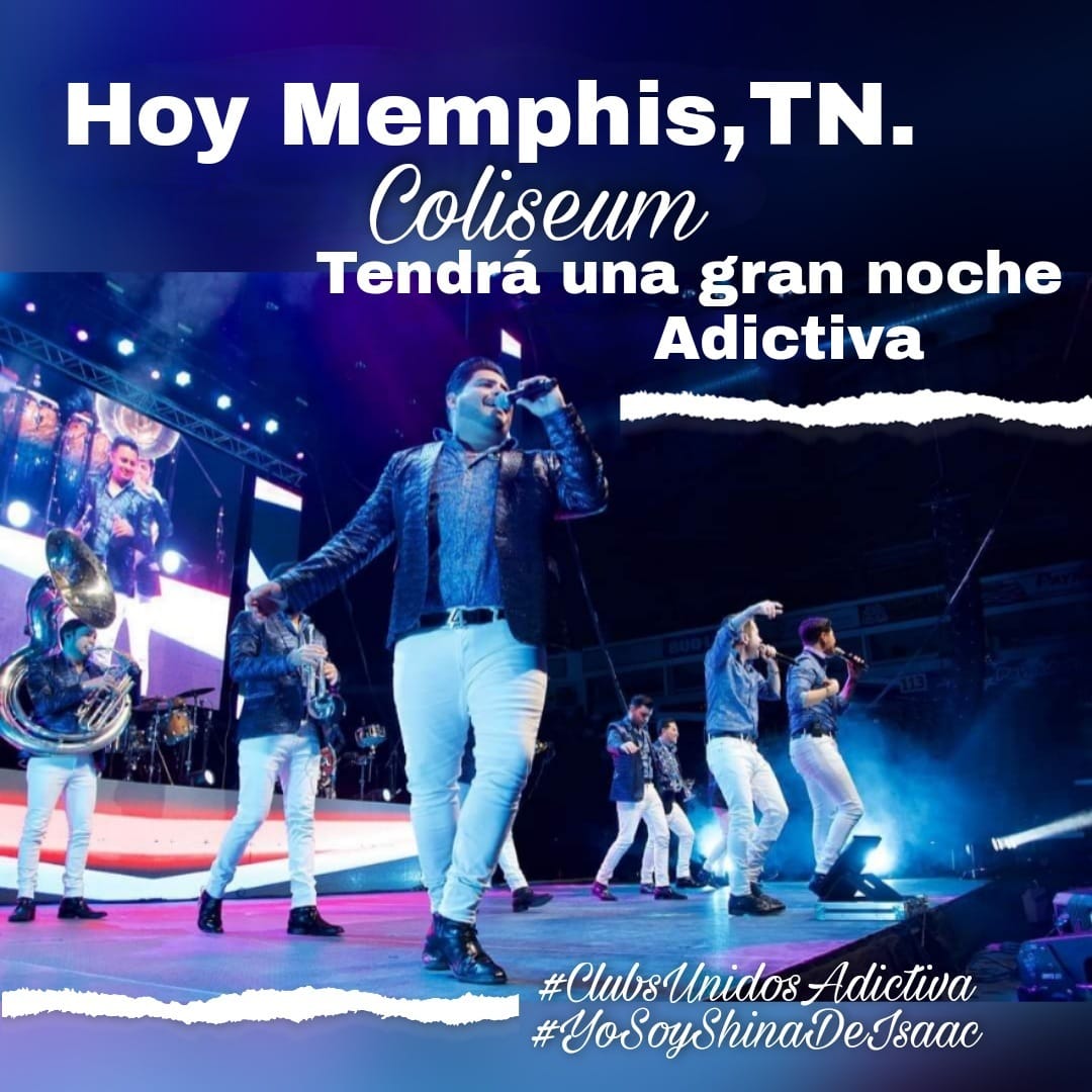 garatelua's tweet photo. ✨Hoy Viernes 18 de Marzo 2022✨
Se presenta @adictivaoficial  #MásAdictivosQueNunca en Memphis, TN 💙🎤🎼 Será una gran #NocheAdictiva #YoSoyShinaDeIsaac #LSDI #SiTeMirara  ✨ #ClubsUnidosAdictiva ✨
#admiramosavariosmúsicosperosolounoserobónuestrocorazón •Isaac• @promo_vero https://t.co/aWYNOVh73Z