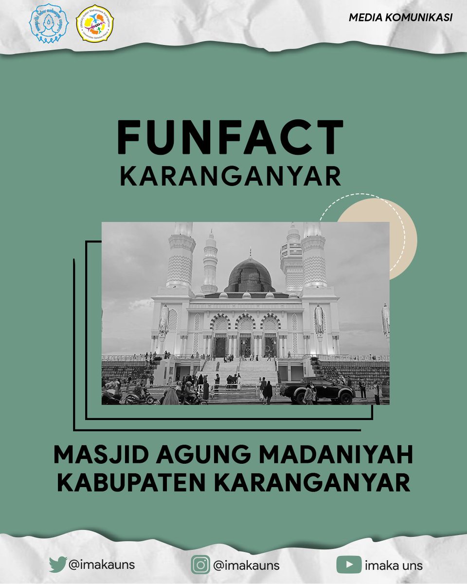 ImakaUNS's tweet photo. Karanganyar. Tentunya, untuk beribadah dan bonusnya bisa berswafoto di bangunan yang keren ini.

IMAKA UNS
JAYA! JAYA! JAYA!
------------------------------
Ikuti kami:
-----------------------------
📣 IG: @imakauns
📣 YouTube: imaka uns
📣 Twitter: @imakauns https://t.co/viYC3upkTe