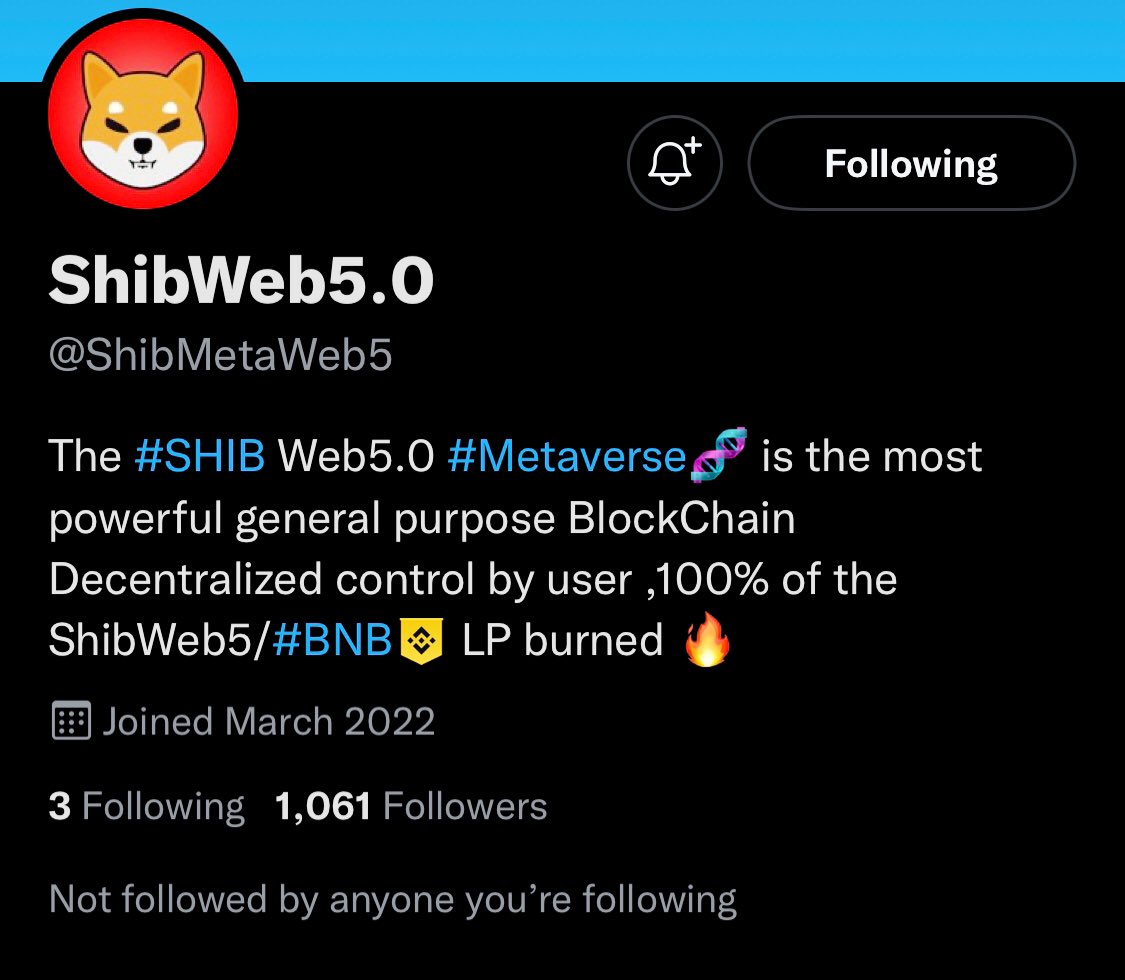 iam_bassy1's tweet photo. @ShibMetaWeb5 Have followed you https://t.co/XSy070sYfe