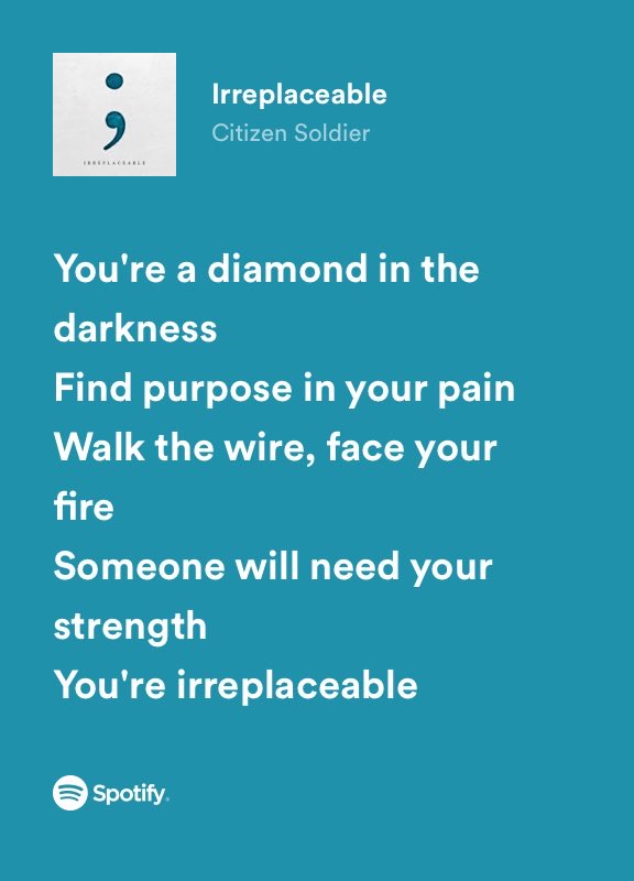 Klayster's tweet image. #InsomniaMoments #NeverEndingThoughts #CitizenSoldier #Depression #Depression #Anxiety #SelfBlame #PTSD #Purpose #Irreplaceable  open.spotify.com/track/2xJG9rtE…
