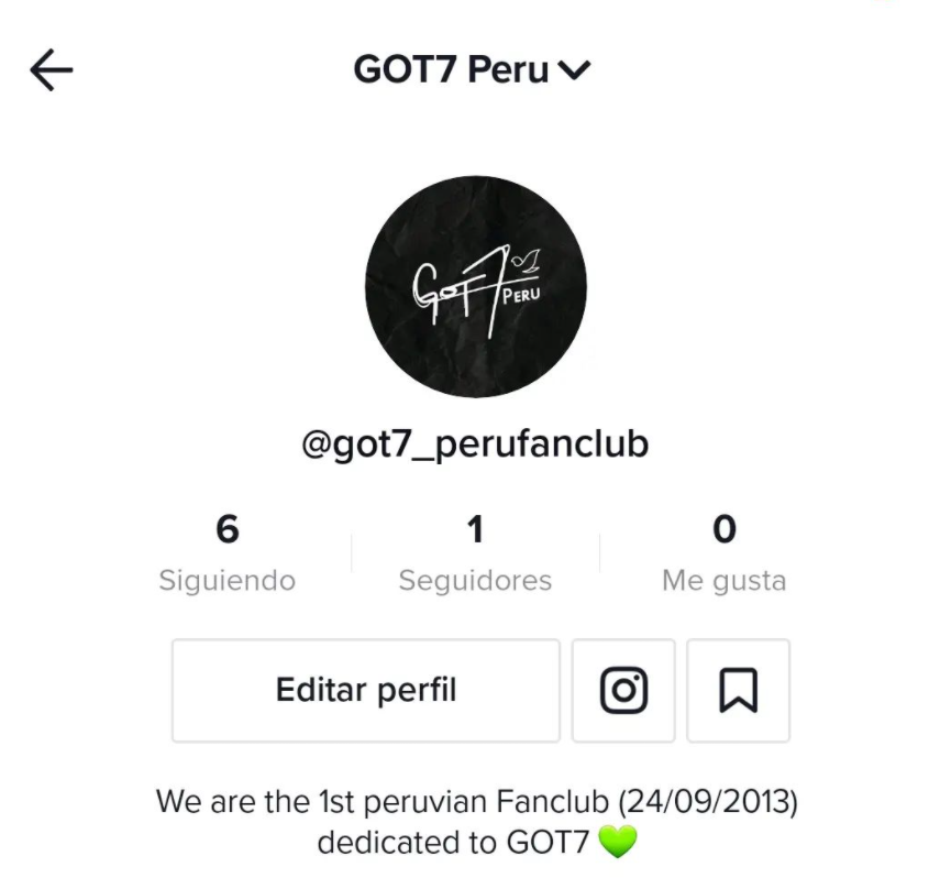 GOT7_Peru's tweet photo. 𝐍𝐄𝐖 𝐓𝐈𝐊𝐓𝐎𝐊! 💚

Ahgases, tenemos nueva cuenta de Tiktok!!
La anterior fue hackeada. 😭
Pueden buscarnos como got7_perufanclub y seguirnos!🌟

📎https://t.co/ndkDqUTcZW

Estaremos subiendo más contenido a la cuenta! ✨

#GOT7 #GOT7Peru #TikTok https://t.co/O5JKA8VbMA