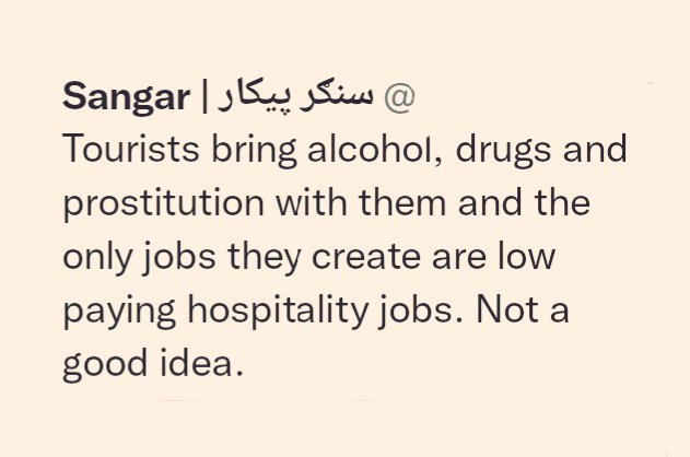 IvoTONIUT's tweet photo. 🇪🇺#EU-based Taliban/Haqqani fans say nonsense, oppose tourism in 🇦🇫#Afghanistan and would like Europe, Asia and the 🌎World to return to the Stone Age!

#UNDEVELOPMENT https://t.co/y2g9Em5cTK