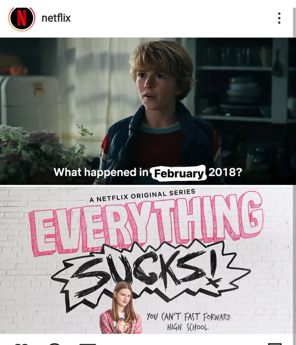 SaveES1996's tweet photo. Being that they did bring it up, perhaps now is a good time to let @netflix know you want @EverythingSuxTV back on Instagram https://t.co/Hl2NOIU4cf