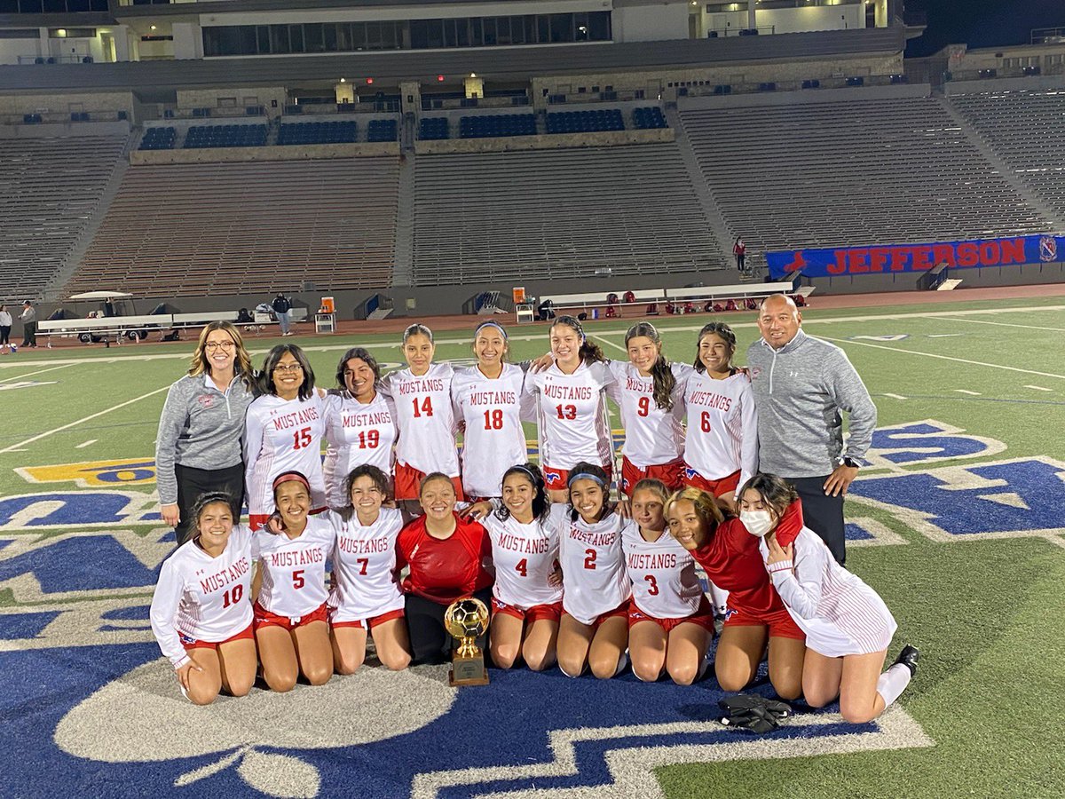 SAISDAthletics's tweet photo. Congratulations Jefferson Mustangs. District champions once again! https://t.co/0aBiRvH9KO