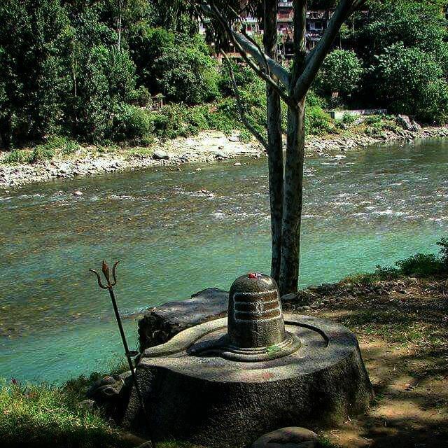 Shiva is the primal Atman of the universe. He is Eternal &amp; Omnipresent.

A beautiful siblinga on the bank of River Beas.