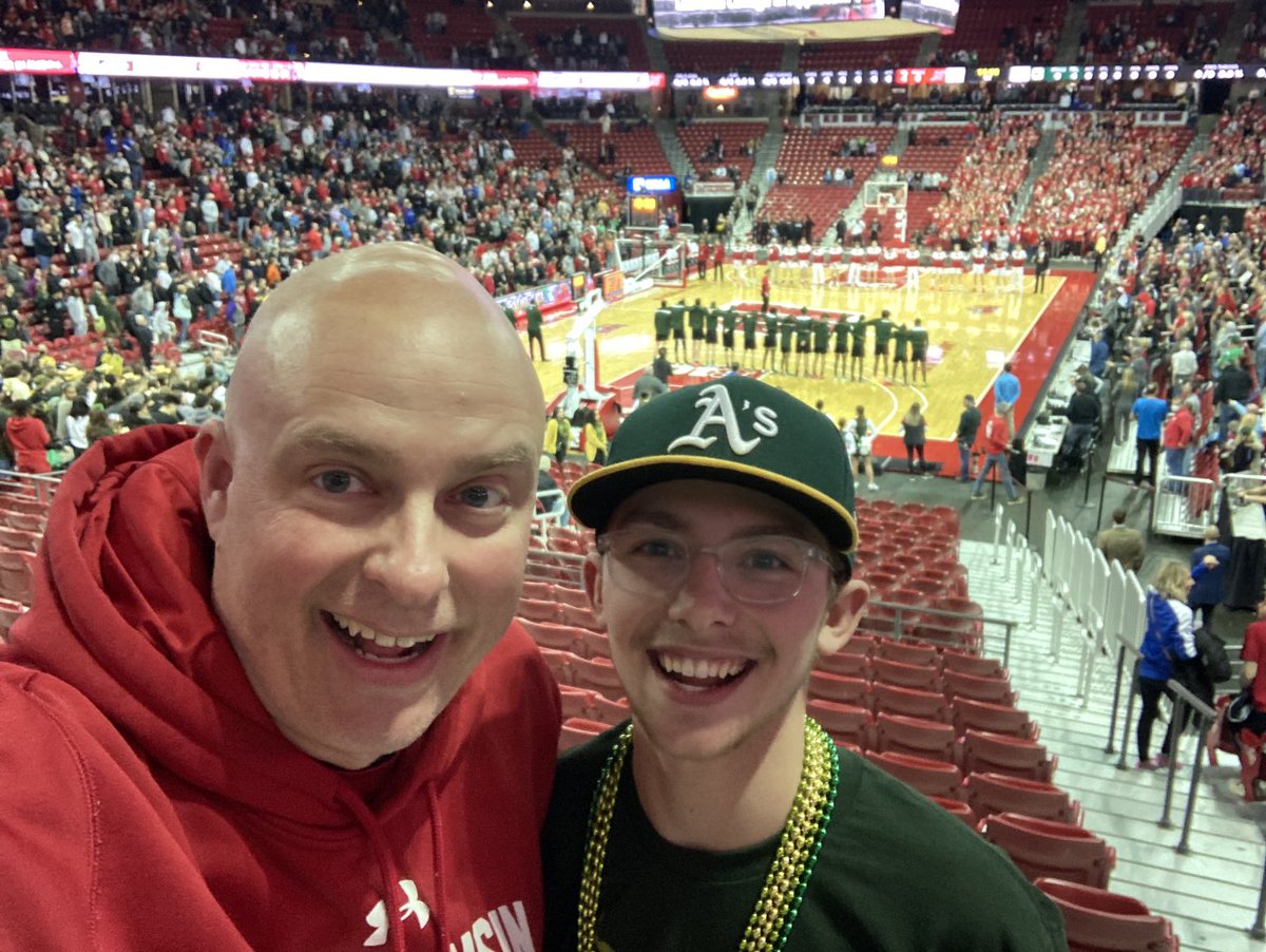RevShevWLC's tweet photo. Best Thing Today, March 18: Lots of great hoops in Mad-town, but I also get to see lots of people from different schools &amp; referees…but it was cool to see my great-nephew Daniel (yes, I’m that old!) cheering on his school, Racine Case! #DThree #heisagreatphotographer #CaseEagles https://t.co/JBkTCmqs34