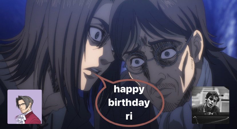 DlMlTRlBLAIDDYD's tweet photo. ONE TIME FOR DA BDAY BTCHHHH happy birthday my beloved ty for letting me b the ymir to ur eren love u mostest i hope ur bday is super poggers mwah mwah mwah :mwah: also haha u in ur 20s now hahaha #HappyRiDay https://t.co/pBYCm9GBdl