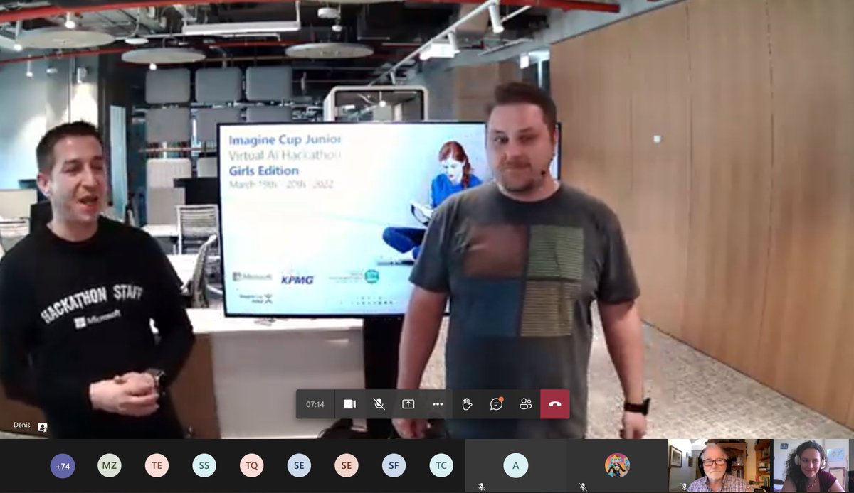 DilyanaRadulova's tweet photo. We kick off the #Imagine Cup Junior Virtual #AI #Hackathon,the #Girls Edition,with an inspirational keynote on the power, but also the responsibility lying on the shoulders of young people🌏
Amazing job,George McGavin
#microsoftlife #MSFTimagine #MicrosoftEDU  #wit #womenintech https://t.co/fugiJvQEol
