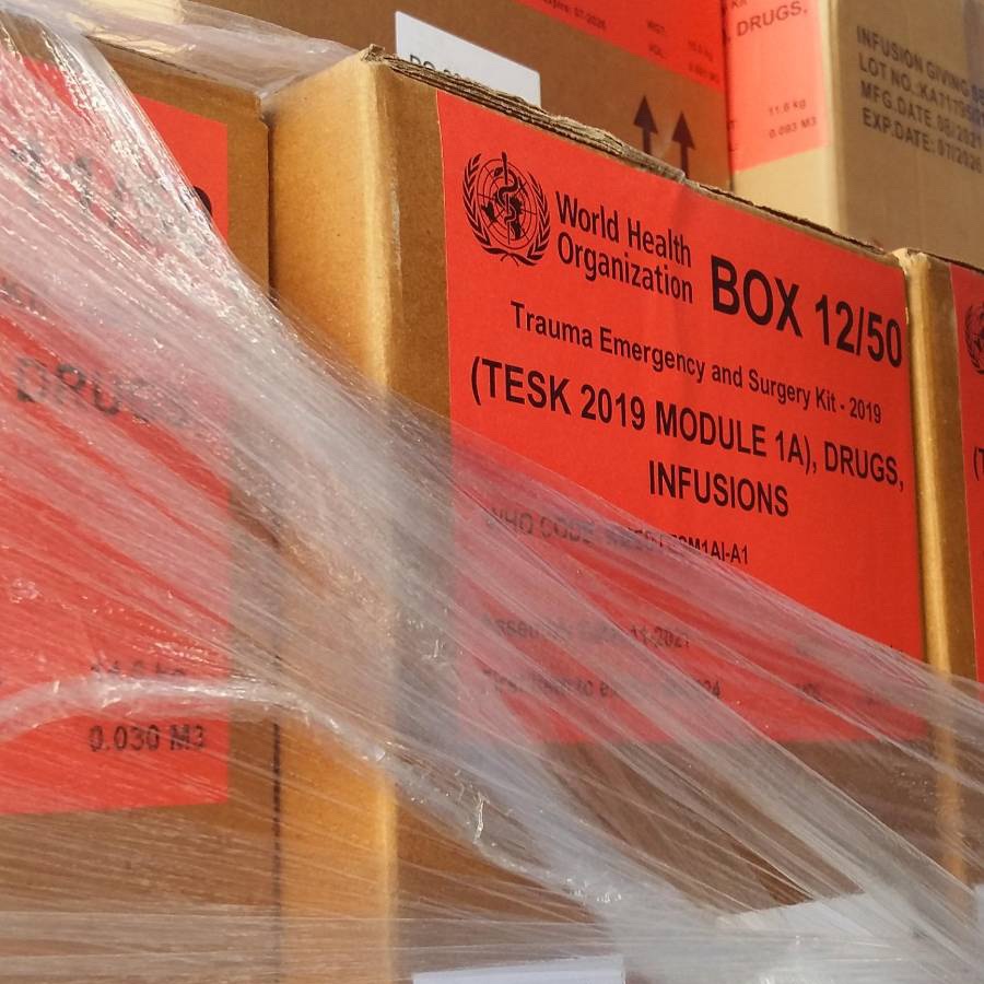 A <a href="/WHO/">World Health Organization (WHO)</a> truck carrying critical medical supplies reached Sumy #Ukraine as part of the <a href="/UN/">United Nations</a> convoy on 18 March.

The WHO shipment serves 150 trauma patients &amp; 15 000 primary health care patients for 3 months.