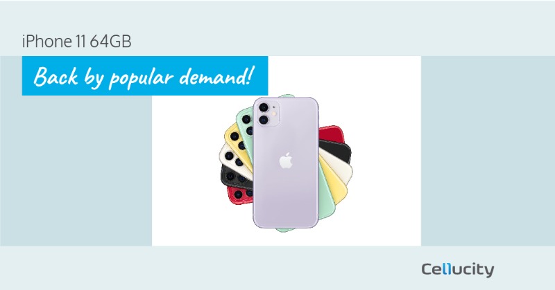 Cellucity's tweet image. Back by popular demand! The iPhone 11 64GB.
Now for only R399 PM SAVE R1 800.
Cash price is R11 499

#iphone #iphone11 #apple