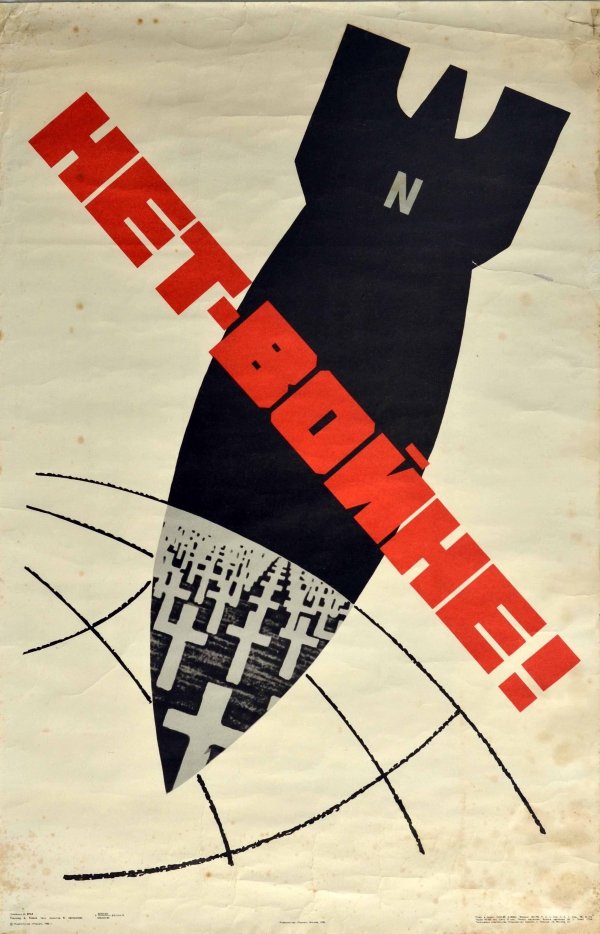 sovietvisuals's tweet photo. "No War!" Soviet poster, 1980 https://t.co/TkI1zv8gQM