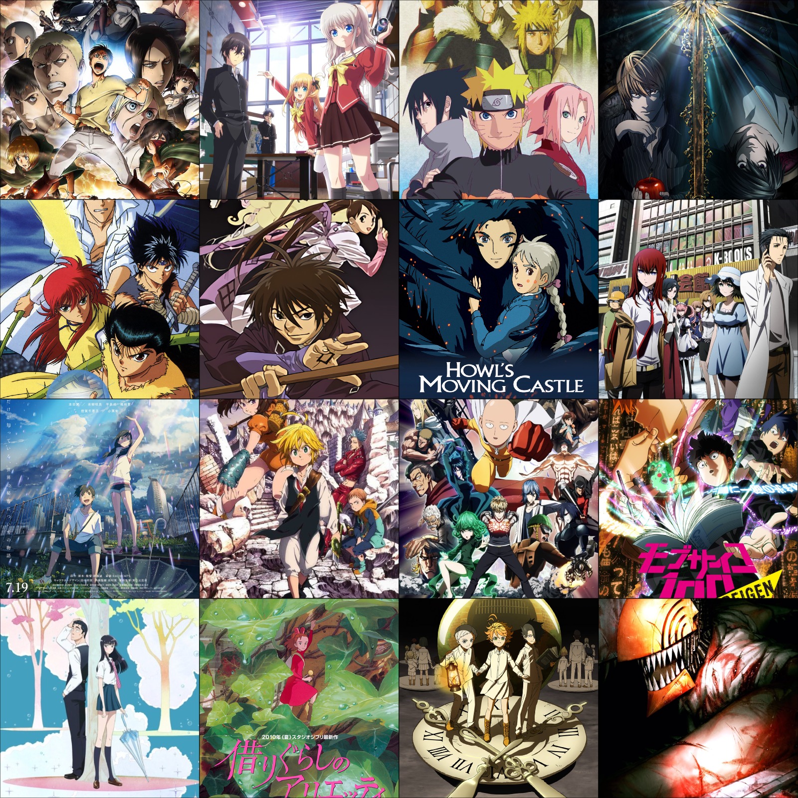 𝒯𝓎 4x4 Of My All Time Favorite Anime There S A Few Movies Here T Co 7eddjnhsak Twitter