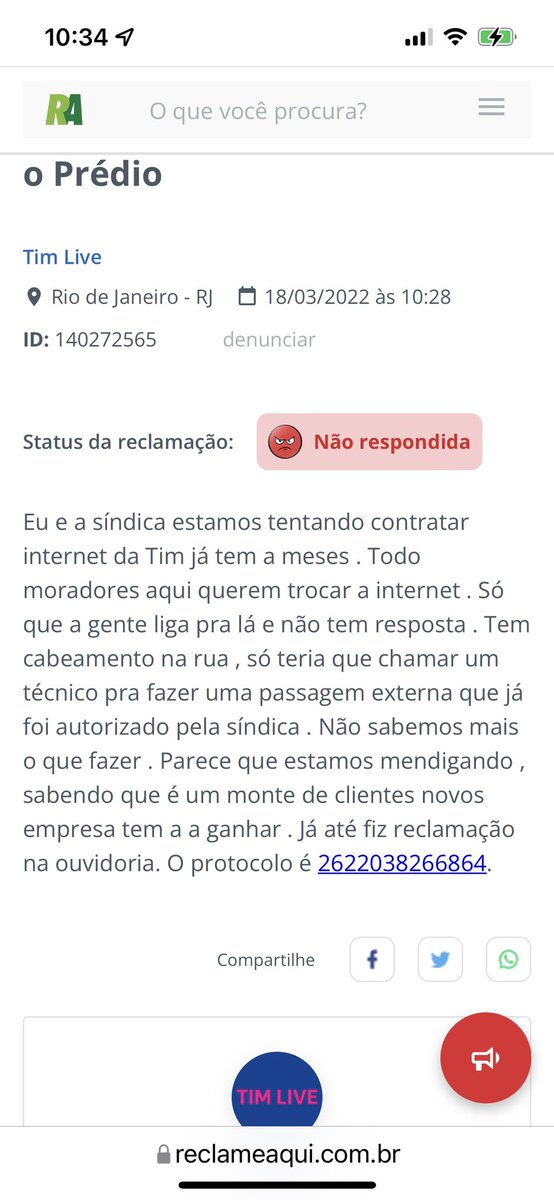 victorvazreal's tweet image. Alô @TIMBrasil já fiz até um reclame aqui , o prédio querendo e necessitando de contratar internet de vcs e nada . #timlive #timbr