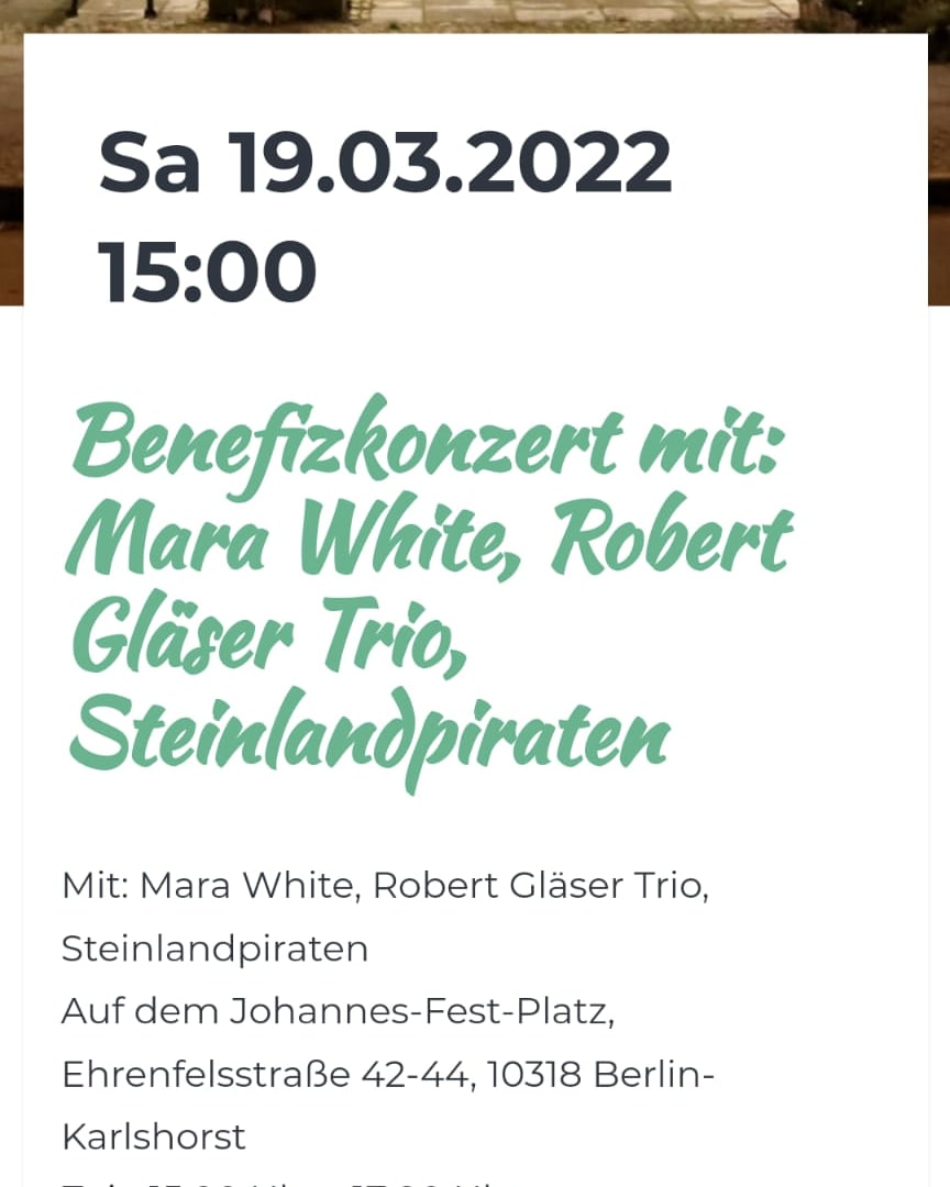 Rondobill1's tweet photo. Heute 15 Uhr Benefizkonzert in #karlshorst https://t.co/m7E81mX1ar