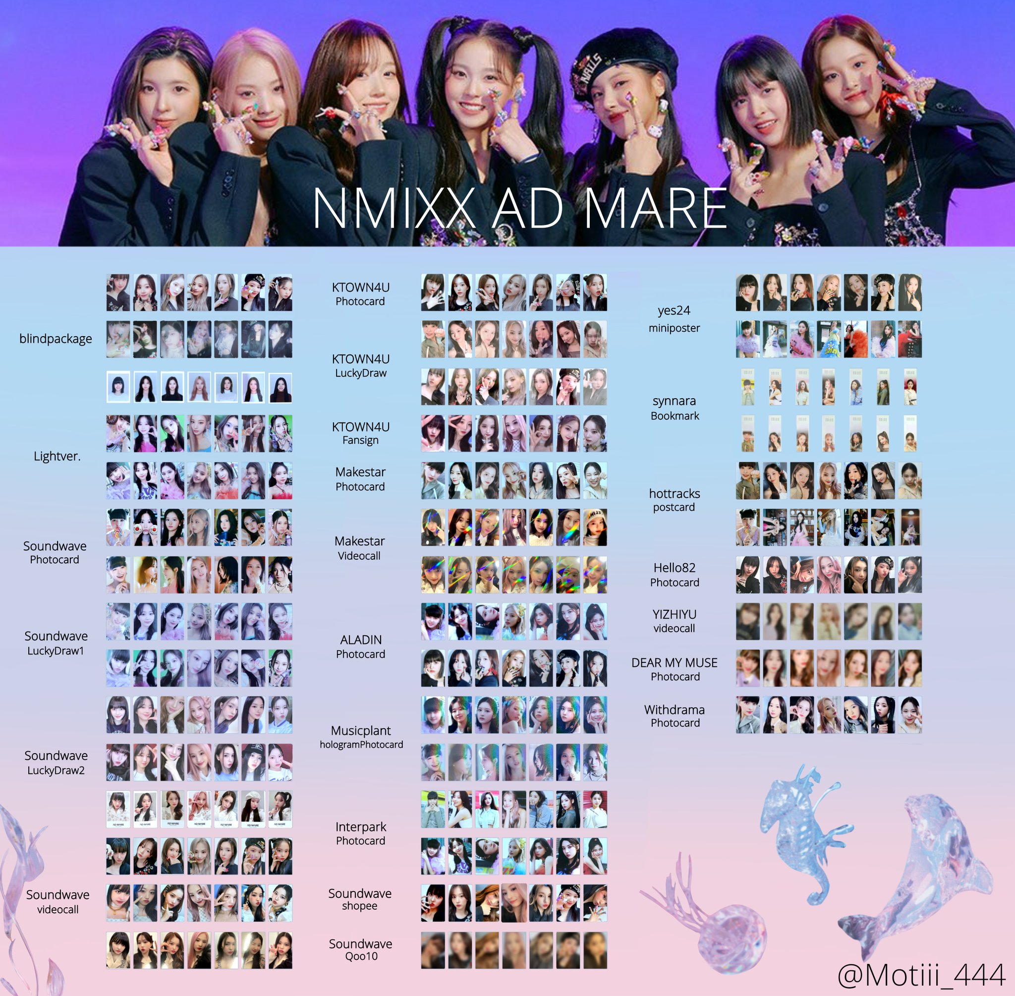 クリアランス セール nmixx makestar ヨントン トレカ