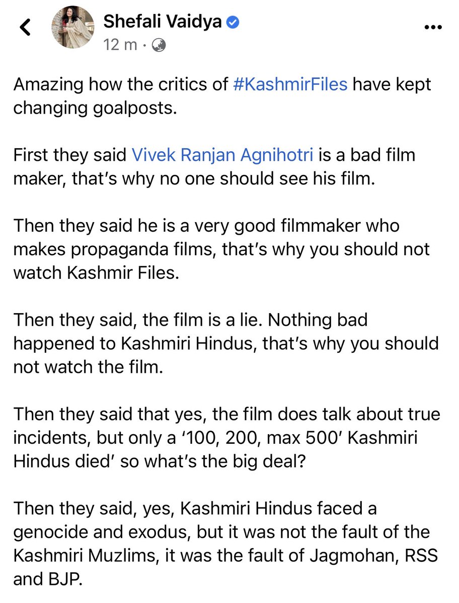 ShefVaidya's tweet photo. #This cc @vivekagnihotri https://t.co/ITdgIn3VDR
