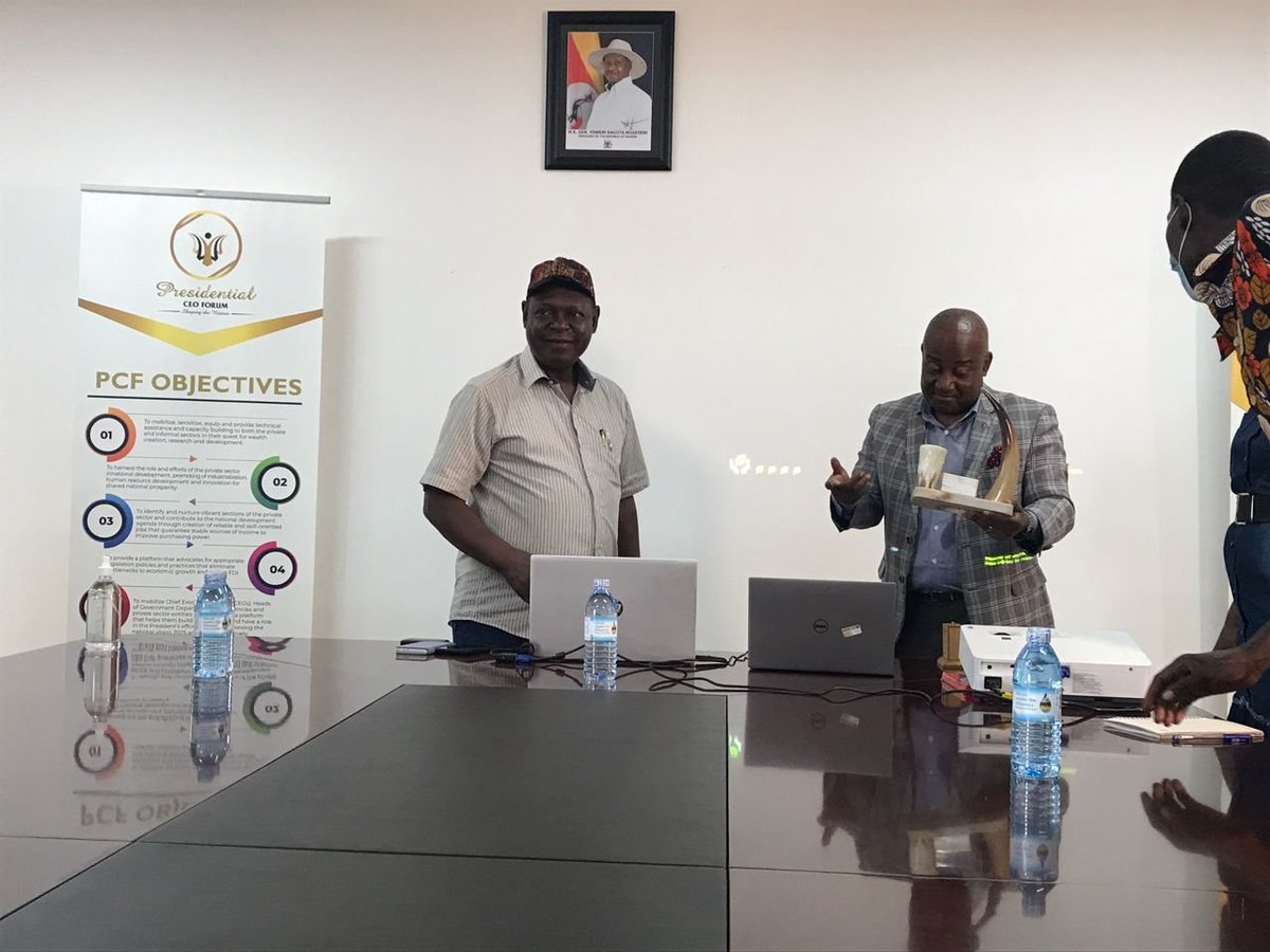 Presidential CEO Forum Board Members Pay a courtesy tour to the Uganda Industrial Research Institute @UIRI2017-Namanve Industrial Park
<a href="/PcfChairman/">Barbra Mulwana</a> <a href="/RuthBiyinzika/">Dr. Ruth Biyinzika Kasolo</a> <a href="/EmKatongole/">Emmanuel Katongole</a> <a href="/opiodouglas/">Douglas Opio</a> <a href="/MathiasKatamba/">Mathias Katamba</a> <a href="/GCICUganda/">Government Citizen Interaction Centre</a> <a href="/IreneMugisha/">Irene BirungiMugisha</a> <a href="/PIMusasizi/">Paul Isaac Musasizi</a> <a href="/GovUganda/">Government of Uganda</a> <a href="/RobinahNabbanja/">Rt. Hon. Nabbanja Robinah. PRIME MINISTER</a> <a href="/UMAED1/">Ezra Muhumuza Rubanda (PhD)</a>