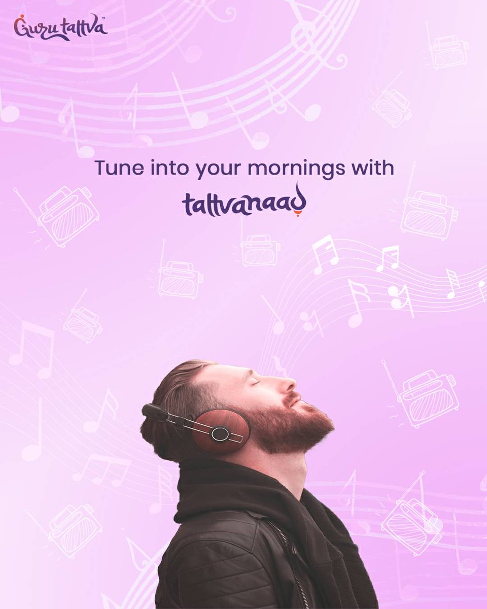 GuruTattvaWorld's tweet photo. Make your mornings a tad motivating, a tad blissful and a lot better with Tattvanaad!
Download the app today.
#Gurutattva #Tattvanaad #SamarpanMeditation #Blissfulmorning #GoodMorningRoutine #MeditationPractice #SoulfulSongs https://t.co/71Te5T6Aja