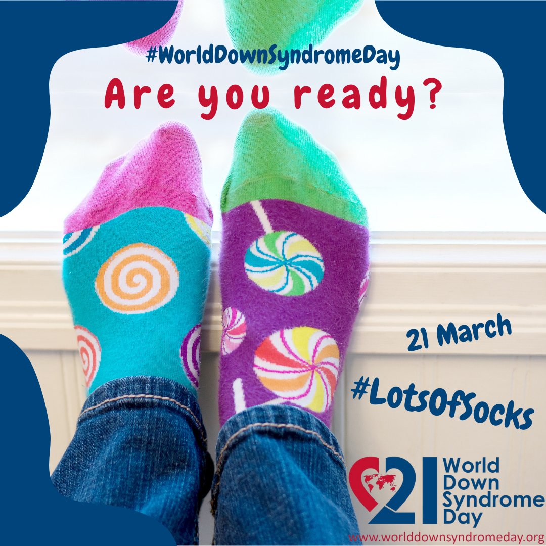 WorldDSDay's tweet photo. People: why #LotsOfSocks ?

Us: it is an easy way that anyone can get involved and show their support for people with Down syndrome.

Show your support by sharing your #SockSelfie on #WorldDownSyndromeDay (21 March).
We will share our favourites right here! https://t.co/oY9ZnZYylF