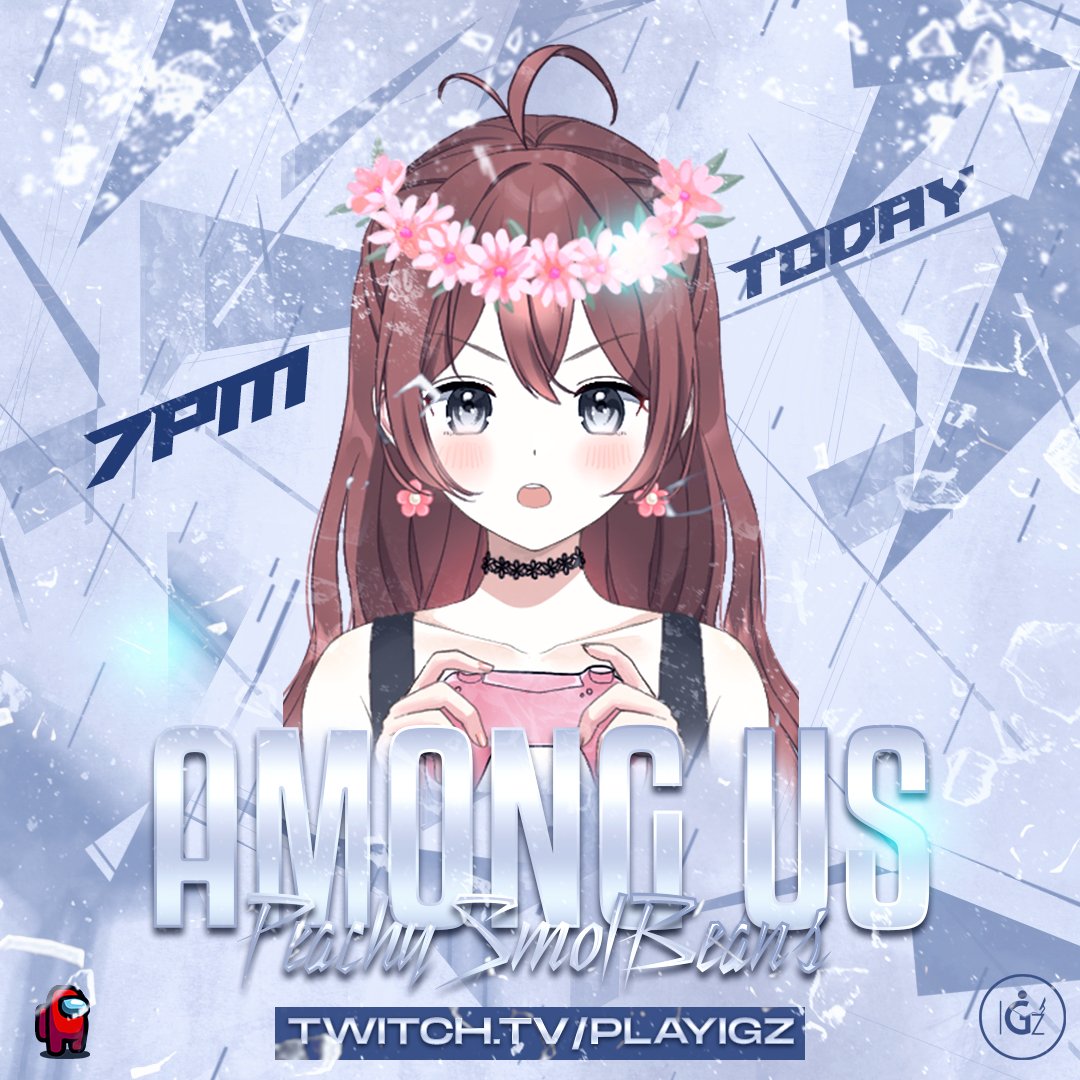 We'll be live today with <a href="/peachysmolbean/">Peachy</a> hosting some Among Us games!

Tune into twitch.tv/playigz at 7 PM today 

#PlayIGZ