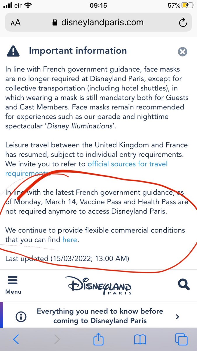 DanaAnaAna's tweet photo. @dMasterOfMayhem @_boobieking Disney at some point wouldn’t even allow the tests. Anyone over  15 had to be vaxxed. No vax no entry for adults. The 24hr tests were ridiculous and something we were not going to risk but now it’s just the test to get into France, once you are in, that’s it, free to go to DP https://t.co/8RtQ46mf4l