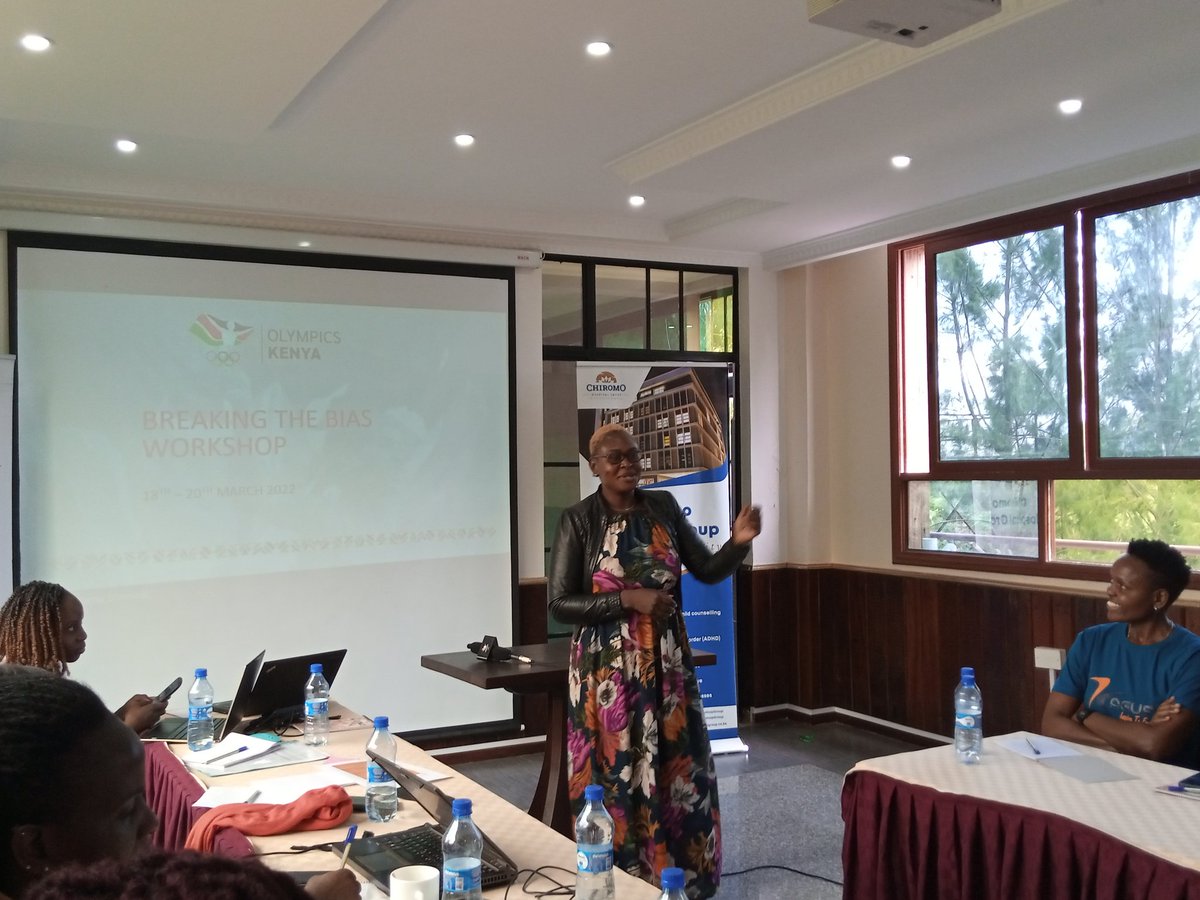 This weekend, <a href="/OlympicsKe/">TeamKenya</a> is hosting the Ladies in managerial positions in Sports Federations as well as female Sports journalists for a workshop. The <a href="/kenyalioness/">Kenya Lionesses</a> TM Camilyne Oyuayo shares her experience as a player and now Manager. 
#BreakingTheBias