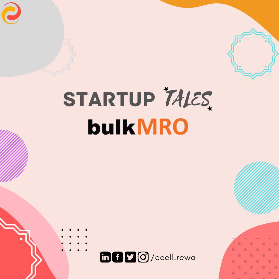 ecell_gecrewa's tweet photo. "SATURDAY START- UP "
@bulkmro 
•
•
•
•
businessfact #businessfacts #business #entrepreneur  #businessmindset #startup #native #wild #forever  #bulkmromarket  #bulkmroindustrialsupplypvtltd #entrepreneurshipcell #indianyouth https://t.co/h4bEVLYE3Z