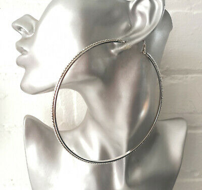 Lv2accessorize's tweet photo. Huge 4" silver tone hoop earrings with patterned edge detail -10cm - big hoops https://t.co/s73Svj1IpB https://t.co/ynndWcEiv2