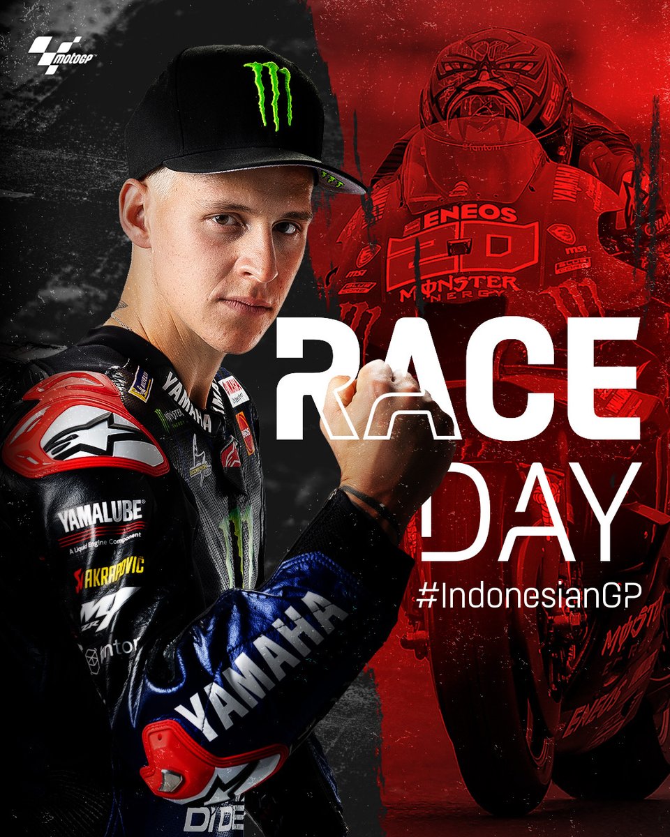 I T ' S   R A C E   D A Y  🏁

Who's ready for the first-ever #MotoGP race at the Pertamina Mandalika Circuit? 🔥

#IndonesianGP 🇮🇩