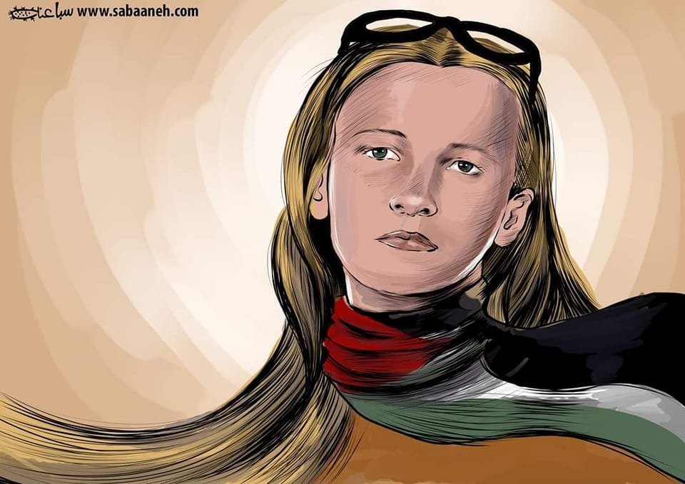 Pbi_Fr's tweet photo. #Symbole de l'#Humanité
Une peinture marque la #triste #mémoire de l'#activiste #américain qui a été #tué par les forces israéliennes il y a de nombreuses années pour avoir #soutenu la #Palestine. https://t.co/zHtMLAQemj