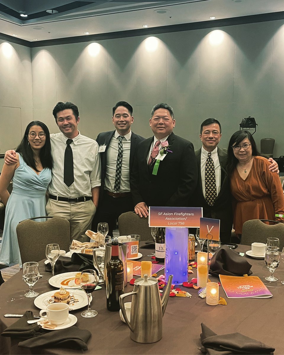 AsianFireSF's tweet photo. San Francisco Firefighters representing The Asian Firefighters Association and Local 798 at the CYC Gala https://t.co/cqIZkyCKhB