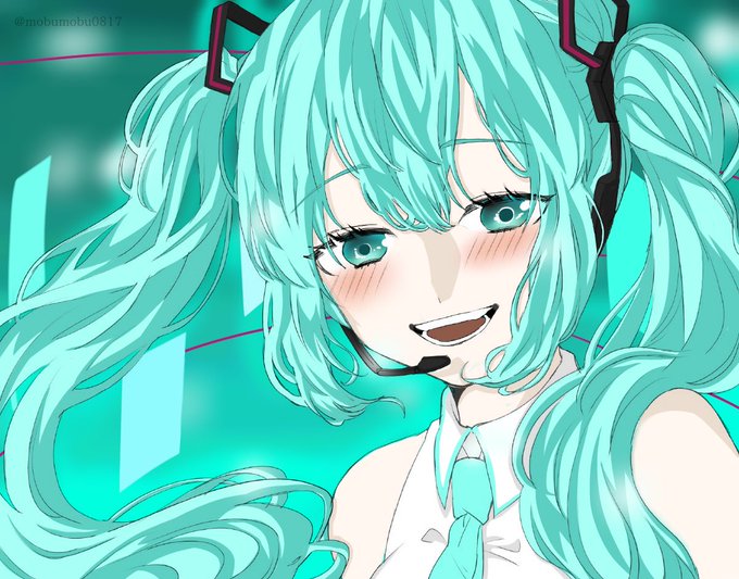 初音ミク色塗りのtwitterイラスト検索結果
